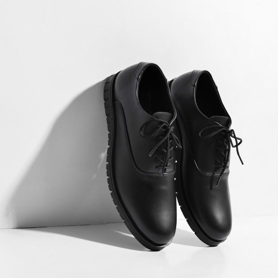 HOUSTON FULL BLACK |ManNeedMe x ARF| Sepatu Pantofel Pria Formal / Kantor / PDH ORIGINAL