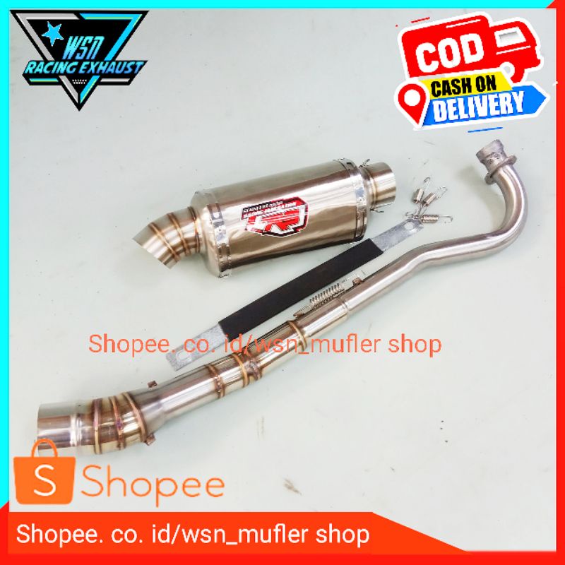 kenalpot racing R9 oval jupiter ,vega, supra, grand, dll