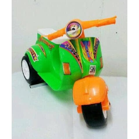 Motor Vespa Cilik DF307 Vespa Dorong Mini Roda 3 Tiga Mainan Anak