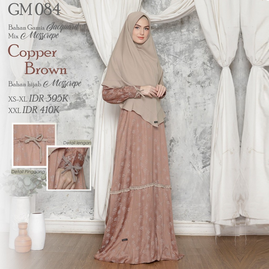 GAMIS MUSLIMAH HAITWI GM 84 COPPER BROWN