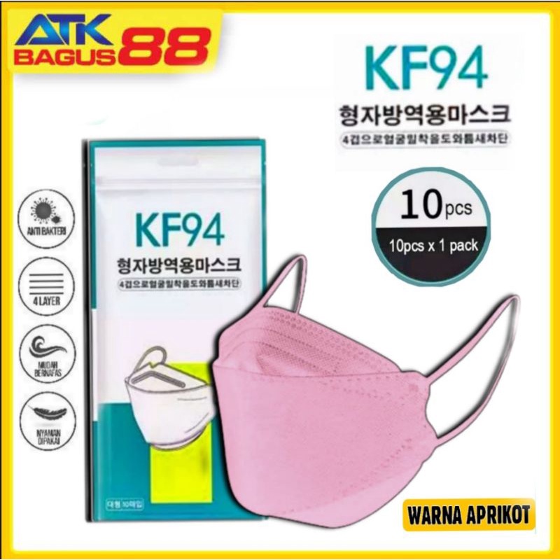 10/pcs masker kf 94 warna