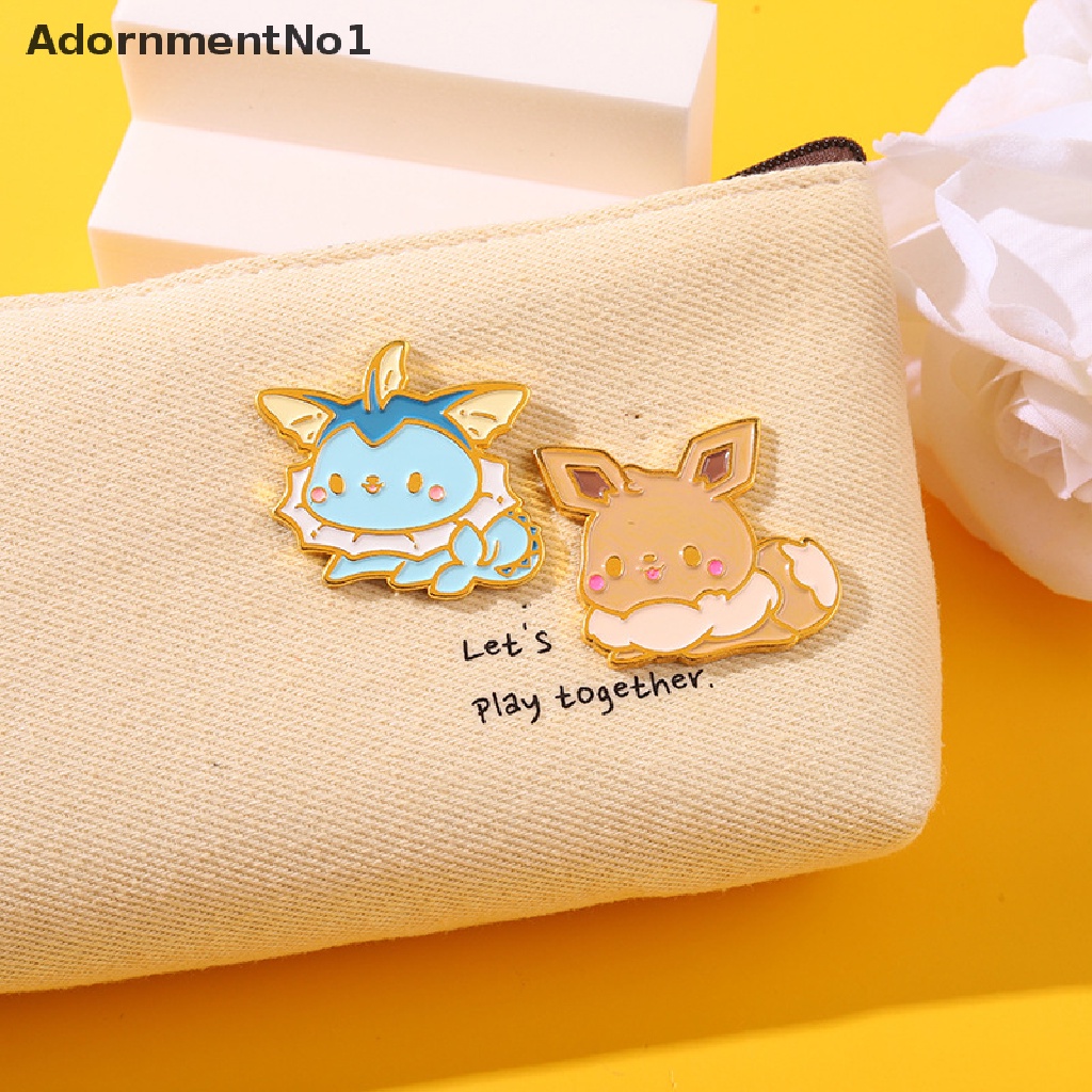 (AdornmentNo1) Bros / Pin Bahan alloy Desain Pikachu / Kucing / monster Kartun Kreatif Untuk Wanita