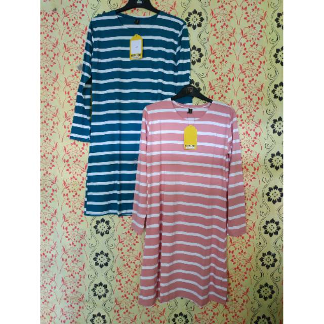 Long tunik lemon//salur//tunik salur