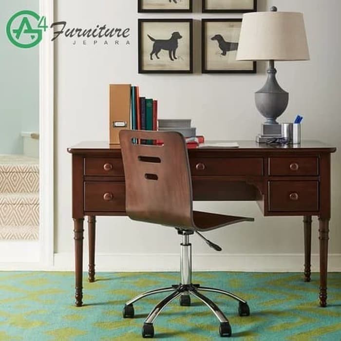 Meja Belajar Minimalis Anak Kayu Jati