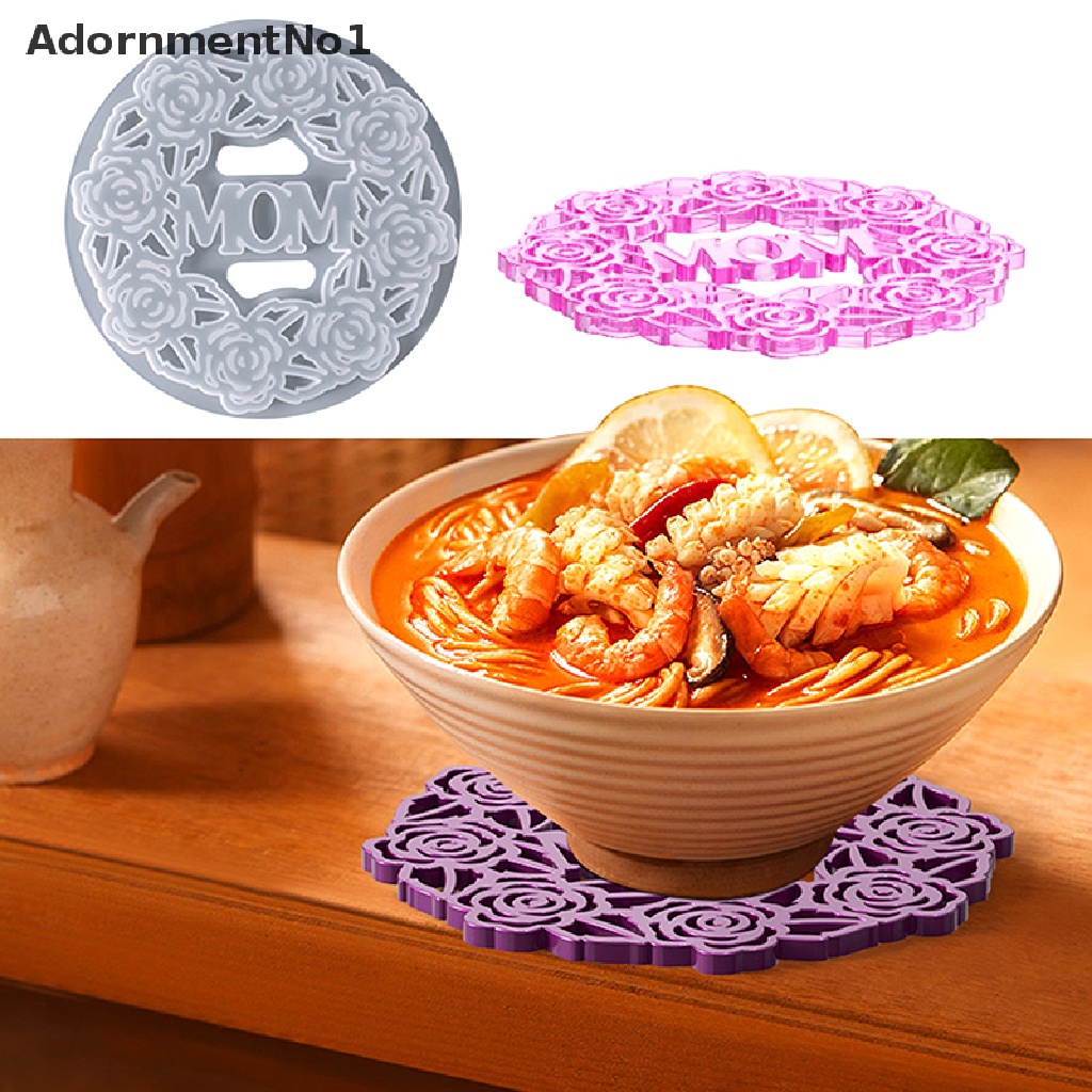 (AdornmentNo1) Cetakan Resin Epoksi DIY Bentuk Ibu Karangan Bunga Bahan Silikon Untuk Dekorasi