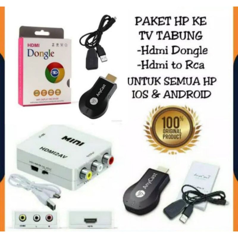 dongle hdmi tv penghubung hp ke tv