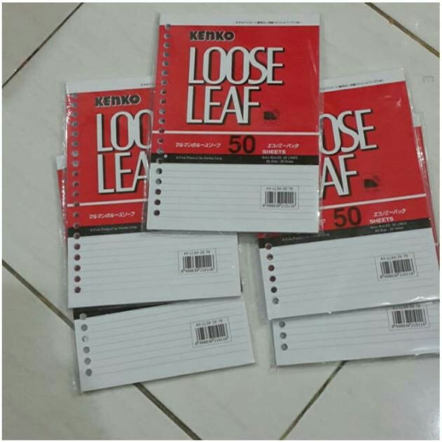 

KERTAS FILE LOOSE LEAF KENKO A5 ISI 50 LEMBAR