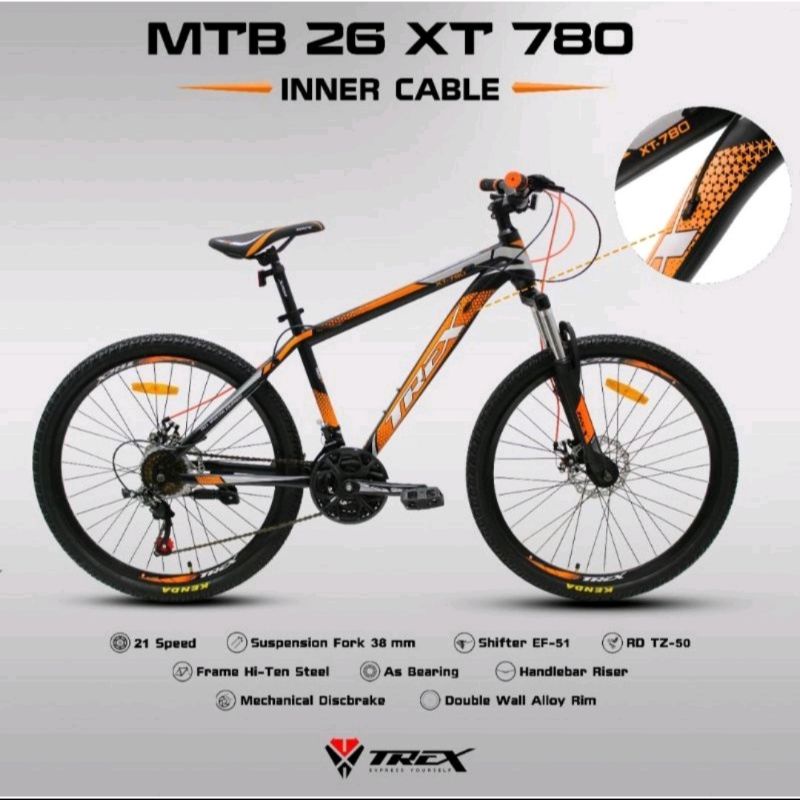 Sepeda Gunung MTB 26 Inch TREX 780 XT