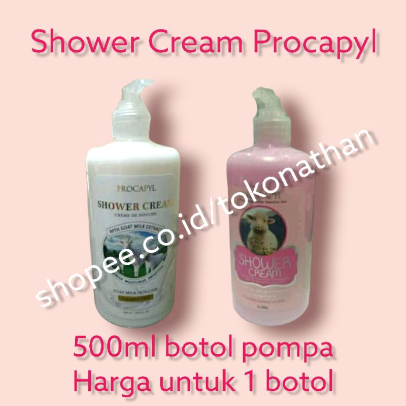 500ml sabun Procapyl susu kambing Goat milk A&amp;G Body Wash Shower