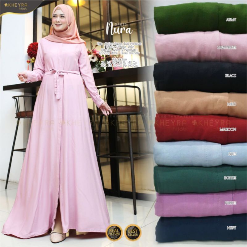 dress gamis NURA ori by KHEYRA