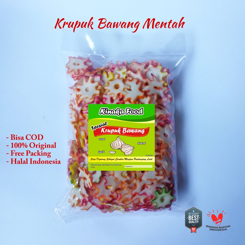 

Krupuk Bawang Mentah 200 gr Gurih Siap Goreng / Kerupuk Bawang Mentah / Kripik Bawang / Krupuk Mentah