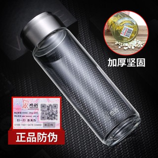 Greekno Botol Minum Kaca  Portable Satu Lapis Ukuran  Besar  