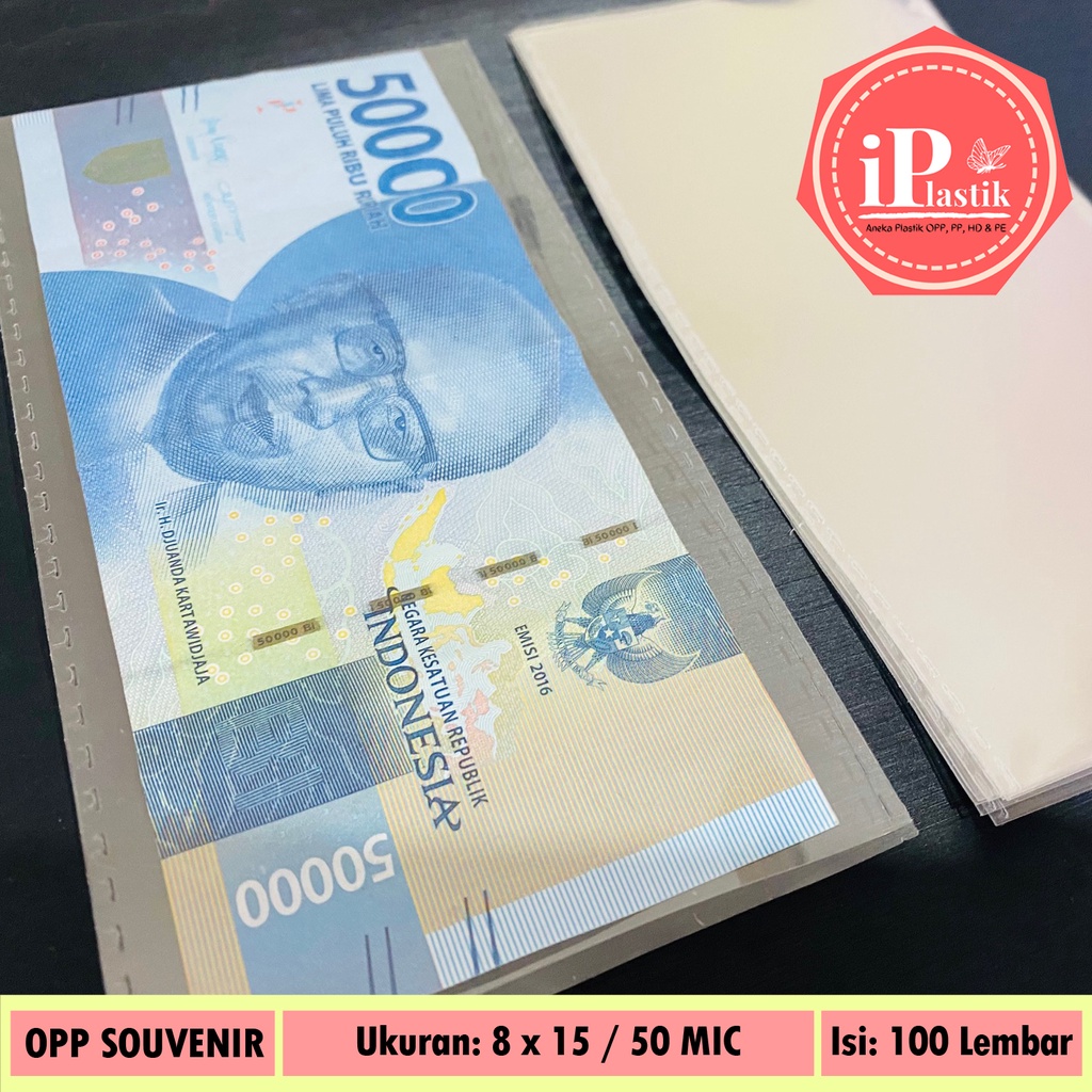 Plastik Uang / Money Bouquet Plastic / OPP PREMIUM TEBAL 50 MICRON