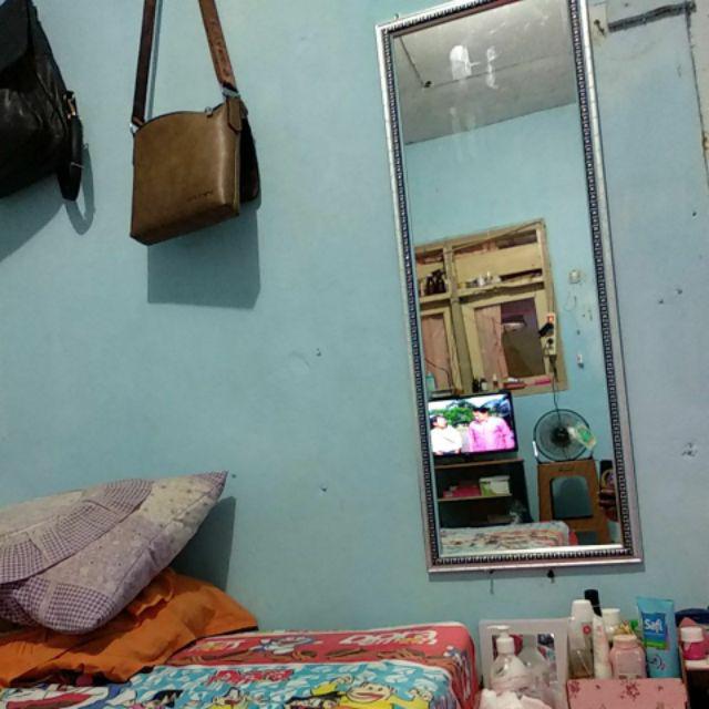 Cermin Kaca 30x100 Poly Frame Fiber