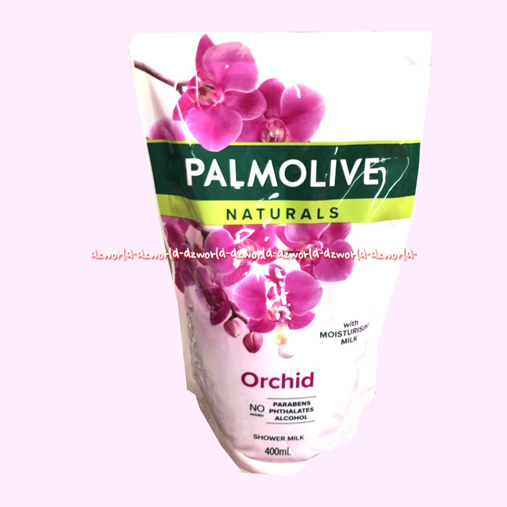 Palmolive Naturals Orchid 400ml Sensation Mineral massage Refill Sabun Mandi Palmolife Natural Pouch