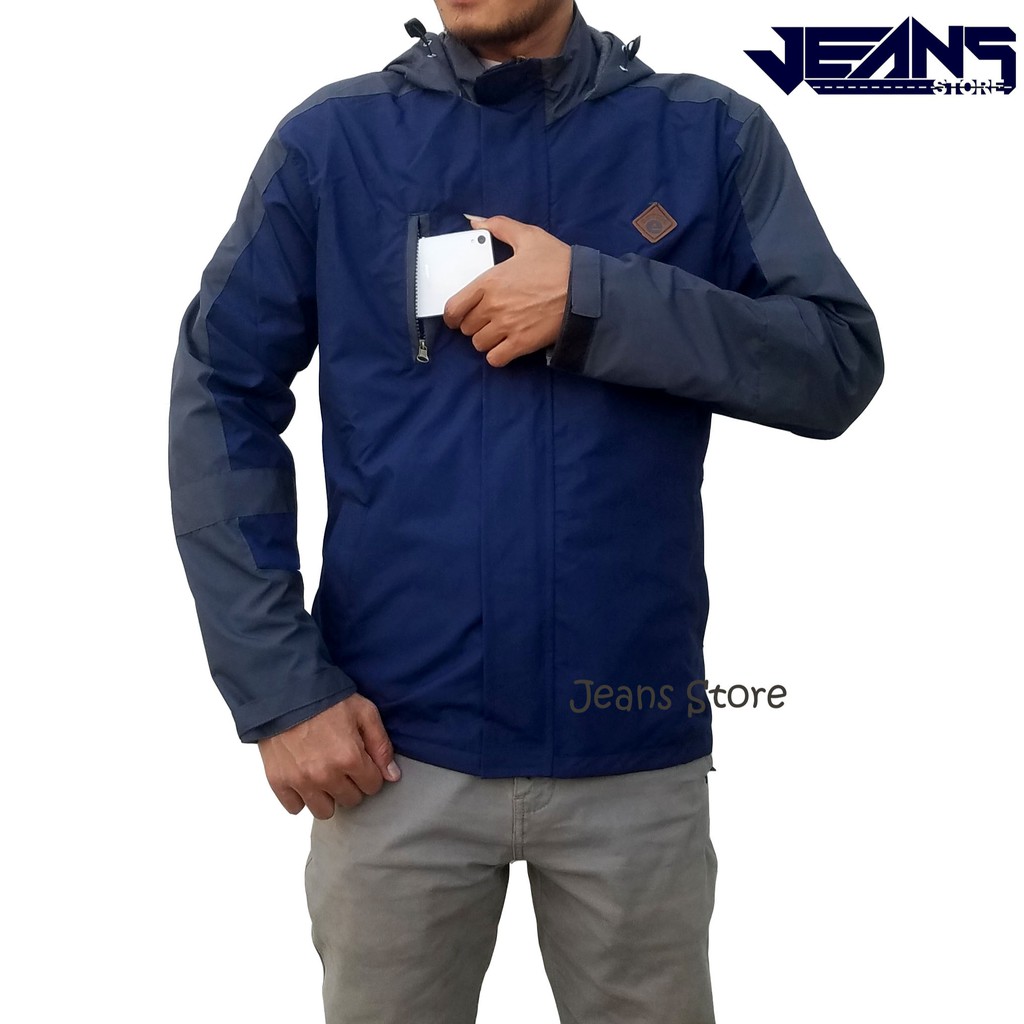 JAKET HOODIE OUTDOOR TASLAN WATERPROOF JAKET MOTOR BIKERS ANTI AIR JAKET GUNUNG HIKING TRAVELING