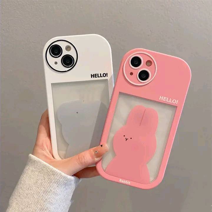 Casing Soft Case Motif Beruang / Kelinci Lucu Untuk iPhone 13 / 12 / 11 / X / XR / XS MAX / 12pro