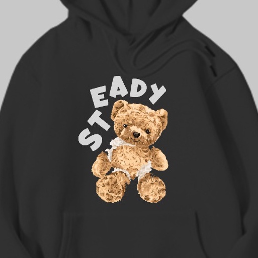 Pro.Coll - Steady Bear Hoodie - Hoodie Beruang Unisex