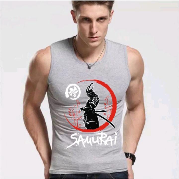 ALIPIO FASHION - SINGLET PE MOTIF SAMURAI PEDANG / singlet pria / singlet terbaru / keren / kekinian