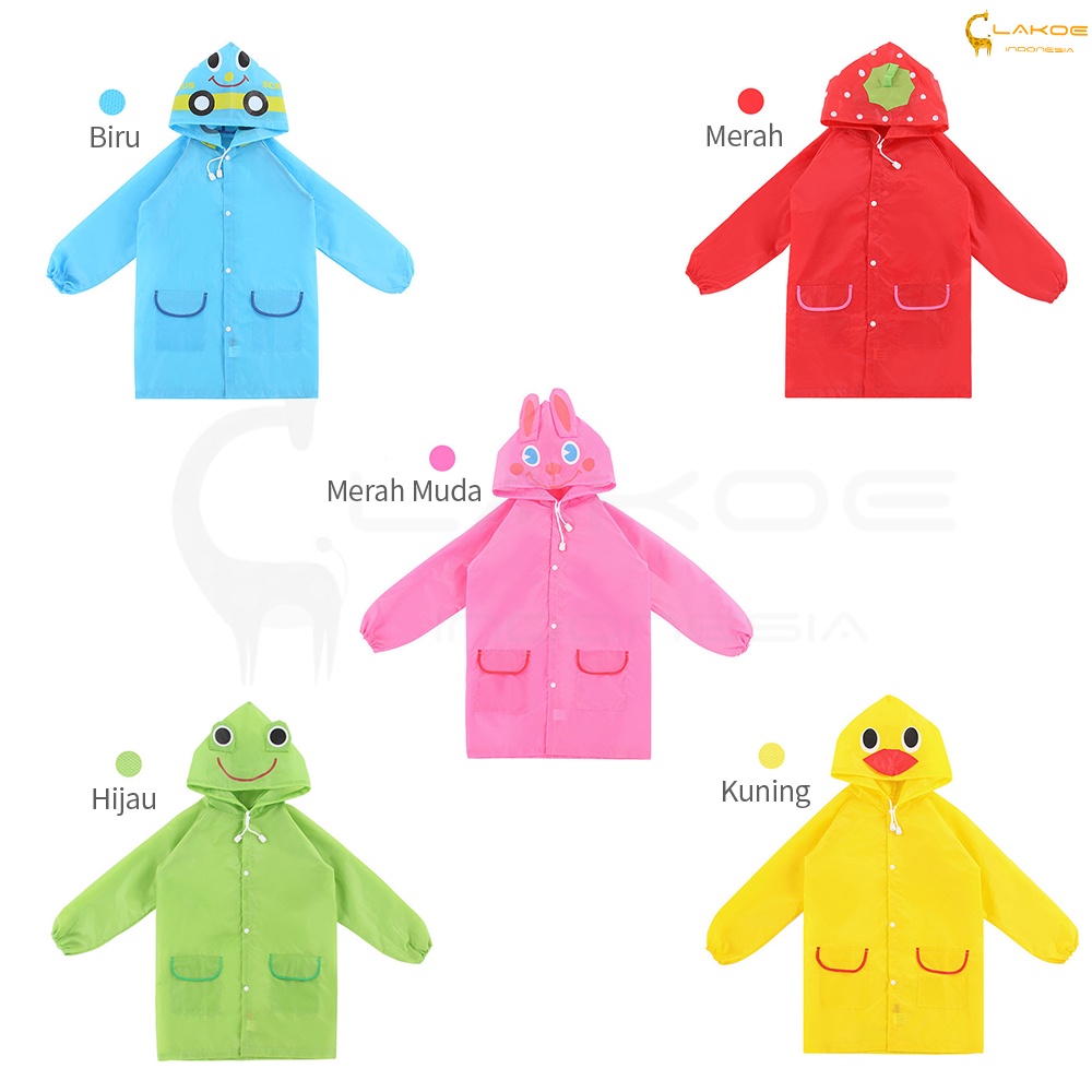 LAKOE Jas Hujan anak Mantel Hujan Anak raincoat anak