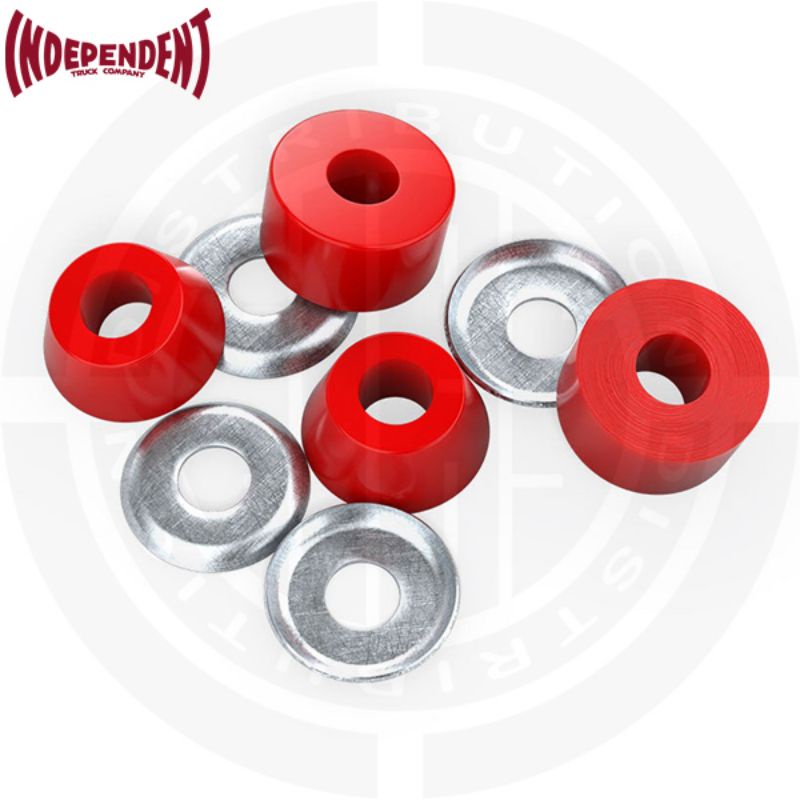 INDEPENDENT Genuine Parts Standard Cylinder Cushions Soft 88A Red Skateboard (Bushings)