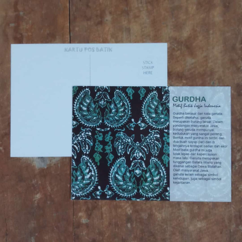 

GURDHA - KARTU POS BATIK POSTCARD