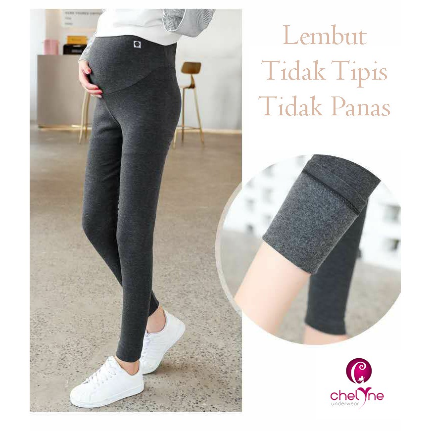 Legging Hamil Panjang Highwaist HJ133 Maternity Legging By chelyne