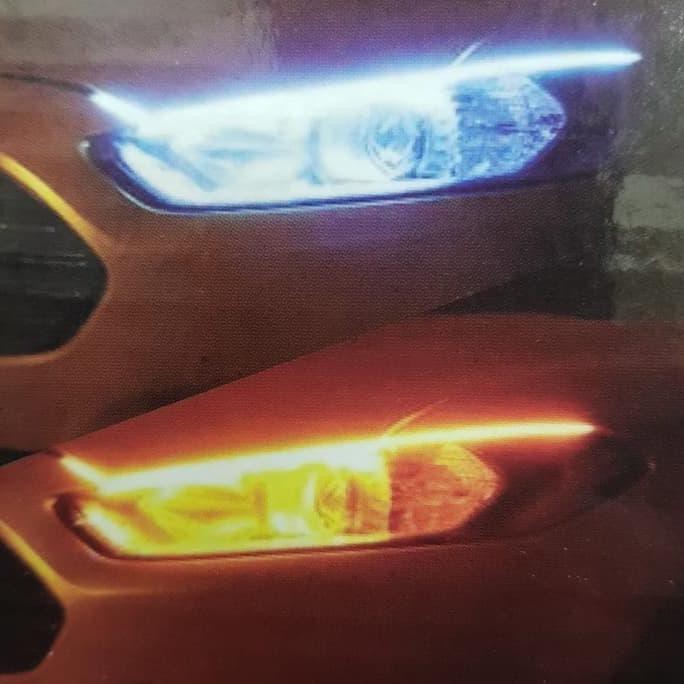 TERBAIK LAMPU LED SLIM ALIS DRL MOBIL 45CM SEIN BERGERAK DENGAN MODUL #5