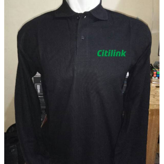 kaos kerah/polo shirt lengan panjang/baju keren CITILINK