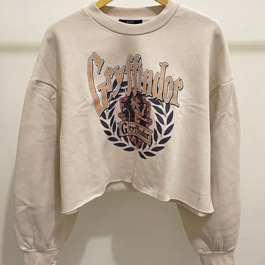 GRAYFINDOR CREWNECK CROP OVERSIZE / SWEATER CROP WANITA TEBAL