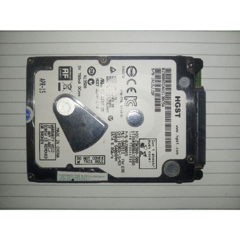 hardisk internal 500gb laptop/pc/komputer