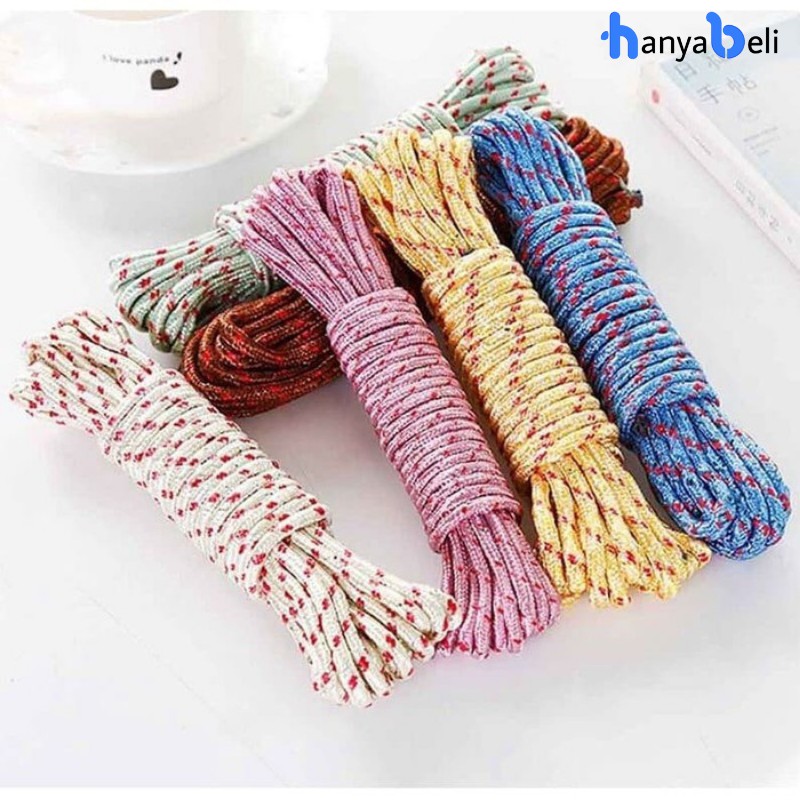 Tali Jemuran 10 Meter Baju Tampar Nylon Kuat Praktis Tali Laundry Rope