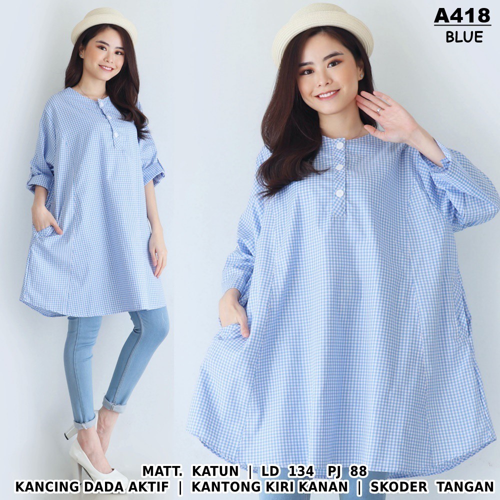 ZRS [COD] + [GRATIS ONGKIR] Jumbo Yuta / Atasan Wanita Terbaru / Blouse Wanita Lengan Panjang