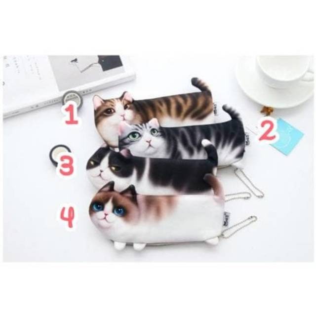 

Soft Cloth Cute Cat Pencil Case / Tempat Pensil Kucing Lucu Lembut