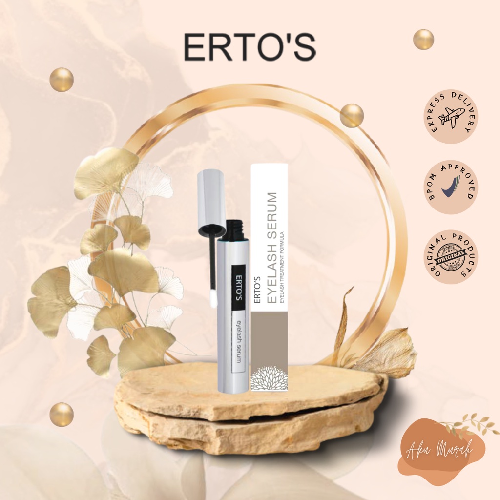 ✨ AKU MURAH ✨ ERTOS Eyelash Serum NEW PACKAGING ORIGINAL / Penumbuh Penebal Alis Bulu Mata