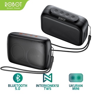 ROBOT Speaker Bluetooth V5.0 Mini Portable Support Micro SD & USB Garansi Original Resmi