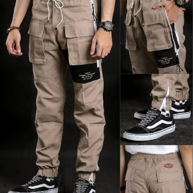 jogger cargo pria original