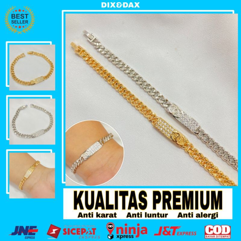 Perhiasan Gelang Rantai Titanium Xuping Permata Aksesoris Wanita Korea Kekinian Murah Anti Karat N9