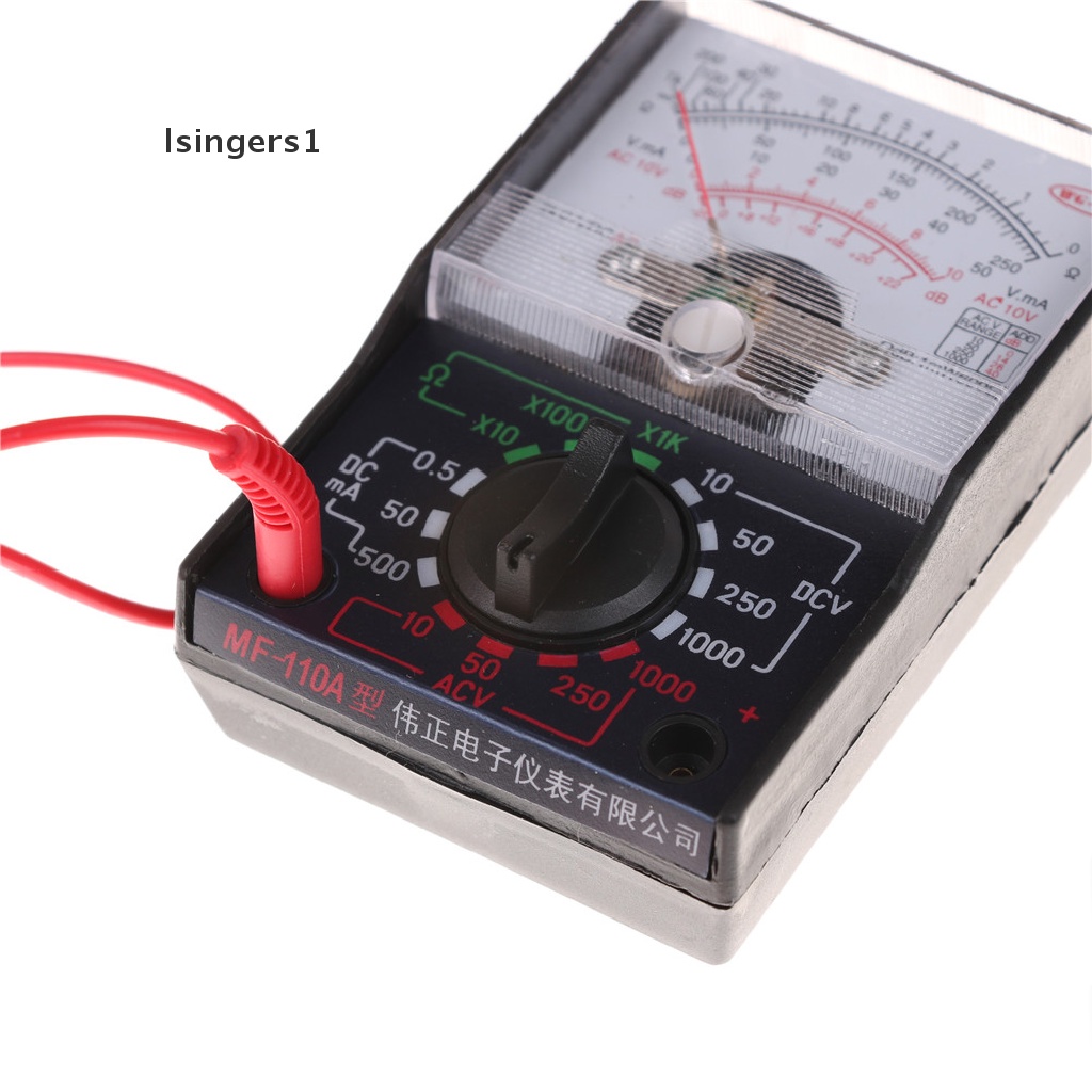 (lsingers1) Multimeter Analog DC / AC 1000V 250mA 1K