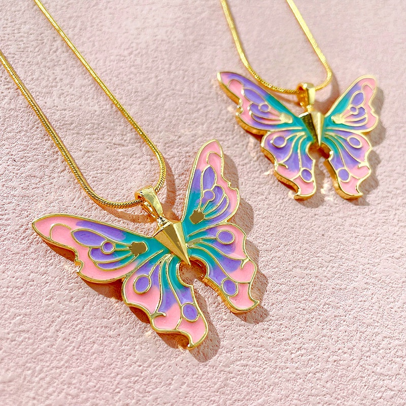 Barbie Kalung Double Layer Model Kupu-Kupu Fairytopia Mermaidia Aksen Mutiara Untuk Wanita