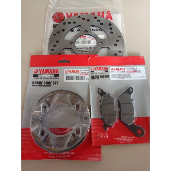 PIRINGAN DEPAN+KAMPAS REM MIO SPORTY/SMILE/SOUL KARBU/XEON KARBU/XEON RC