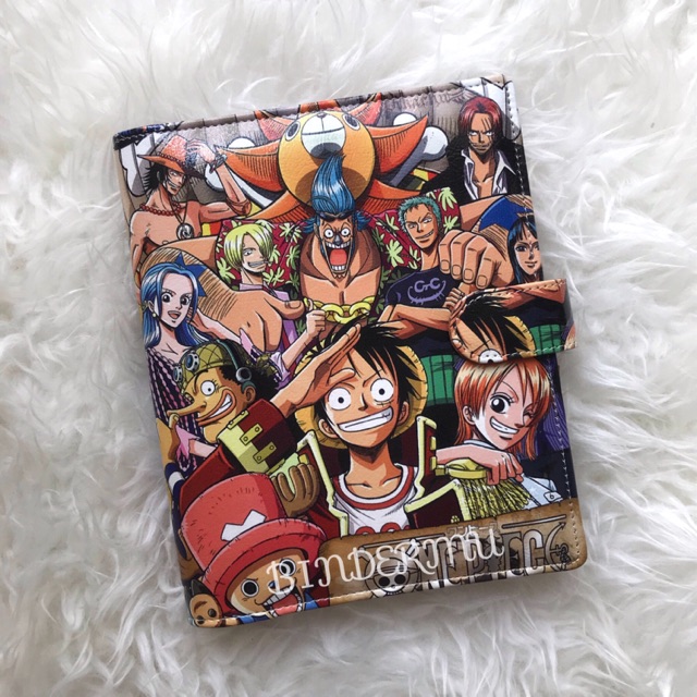 Bindermu READY Binder Motif Anime One Piece Printing Kulit Multiring 20ring A5 26ring B5