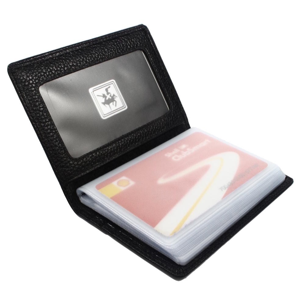 TOKOKOE - Dompet Pria Dompet Kartu Card Holder Bahan Kulit - David Jones CC08 Black