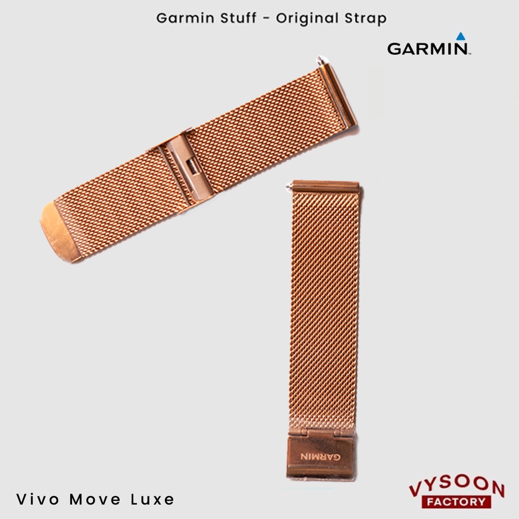 Strap Stainless Smartwatch Garmin Vivo Move Luxe Original - Rosegold