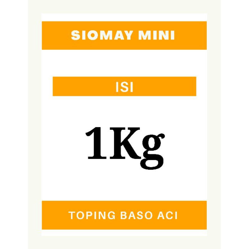 Cuanki Mini Kering / Gurilem Berat 1 Kg