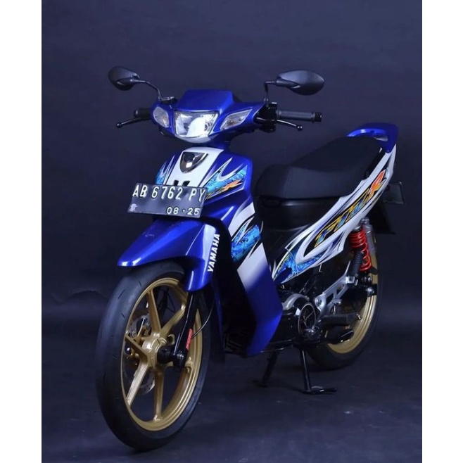 Striping F1zr Biru Stiker F1ZR 2005 Biru Putih stiker Ori f1zr sporty Biru Putih 2005