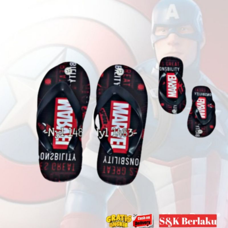 SANDAL MARVEL ANAK TERBARU USIA 4-12 TAHUN