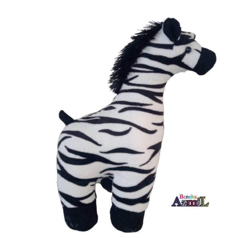 Boneka kuda zebra size s ukuran 30cm