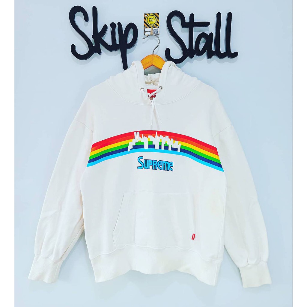 Supreme hoodie online rainbow