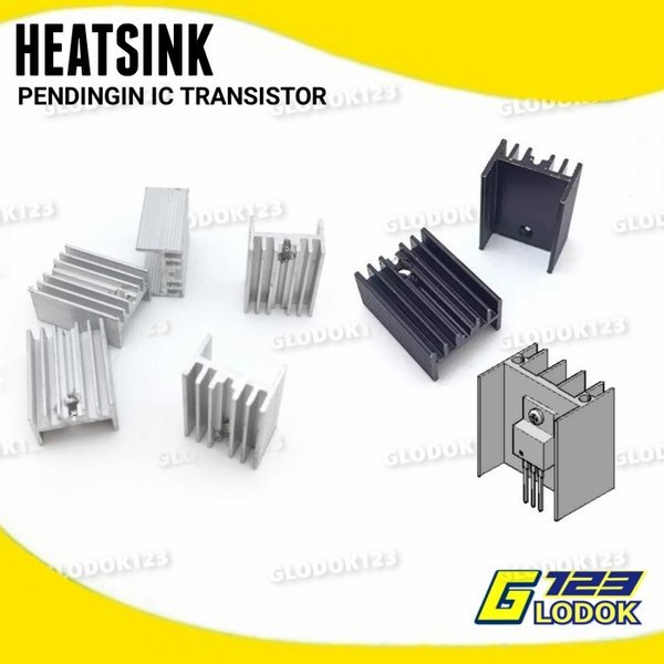 Heatsink TO 220 Pendingin IC Transistor 20x15x10mm Aluminium Heat Sink